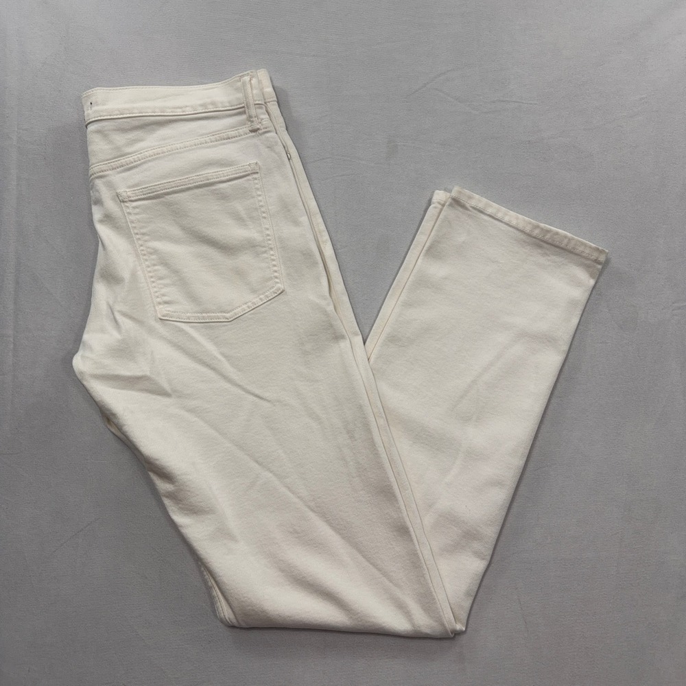 Vince‎ Jeans DM/01 Straight Leg Stretch Denim Off White Cream Mens 31 x 35